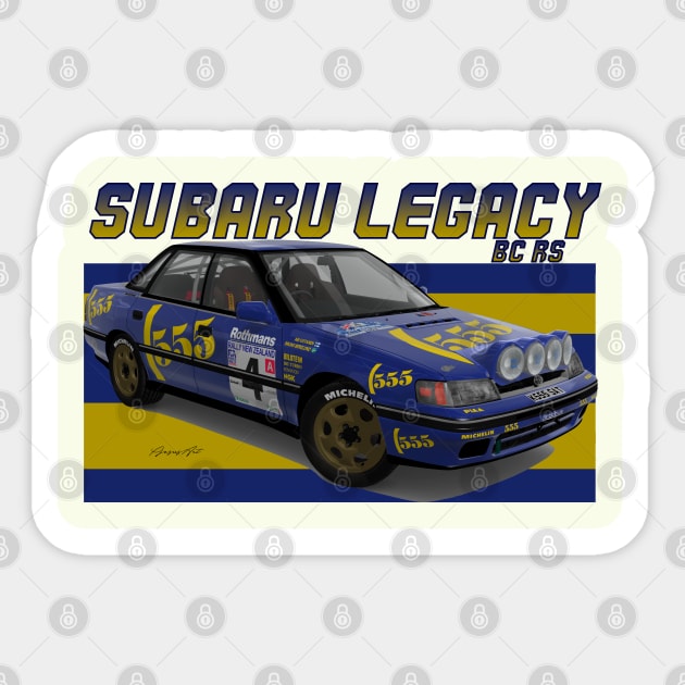 Subaru Legacy BC RS Sticker by PjesusArt